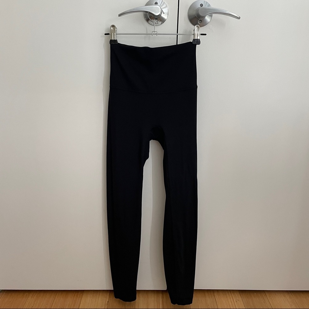 Black high waisted leggings (S)